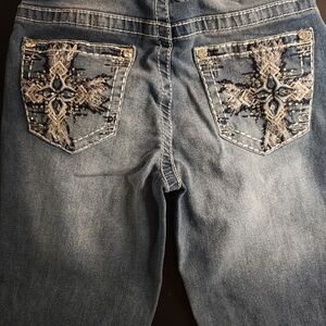 Embroidered Boot Cut Women's Jeans